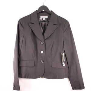 Josephine Chaus Black Blazer One Button Suit Jacket Ladies Size 12 Original Tags